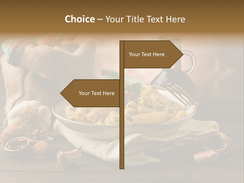 Vegetarian Traditional Cuisine Garlic PowerPoint Template