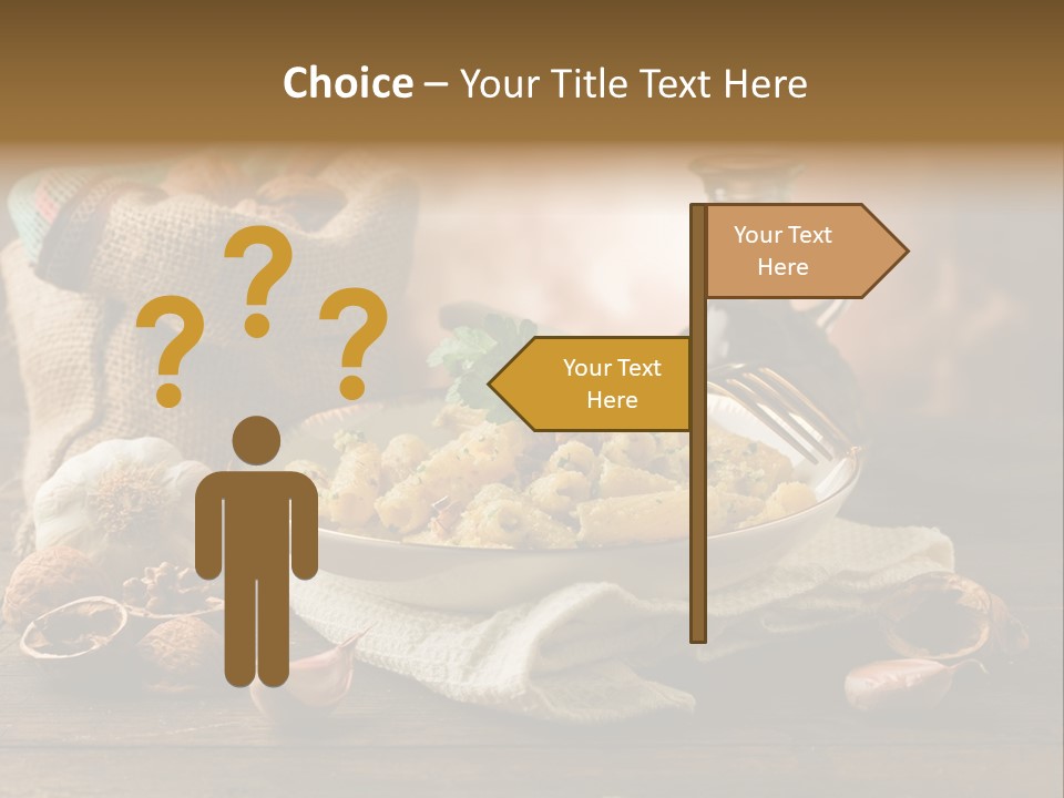 Vegetarian Traditional Cuisine Garlic PowerPoint Template