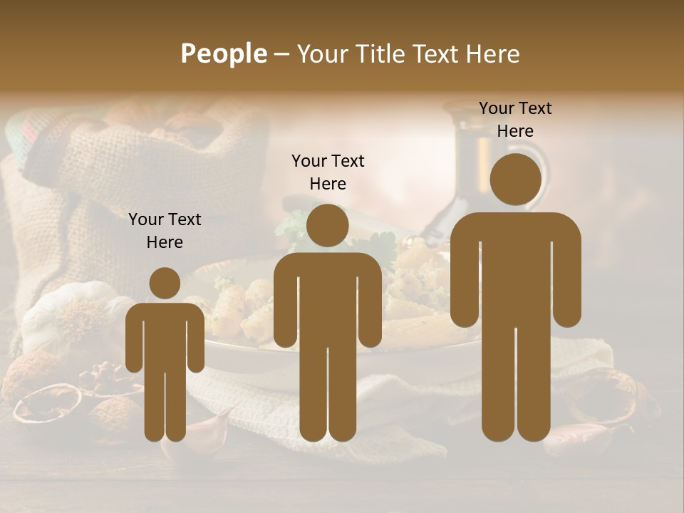 Vegetarian Traditional Cuisine Garlic PowerPoint Template