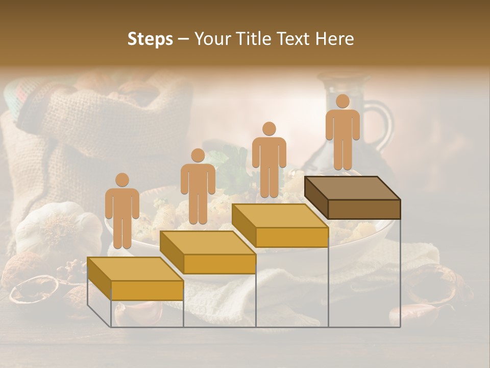 Vegetarian Traditional Cuisine Garlic PowerPoint Template