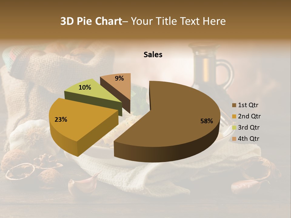 Vegetarian Traditional Cuisine Garlic PowerPoint Template