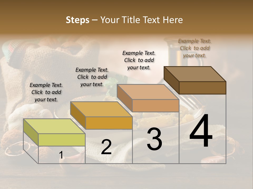 Vegetarian Traditional Cuisine Garlic PowerPoint Template