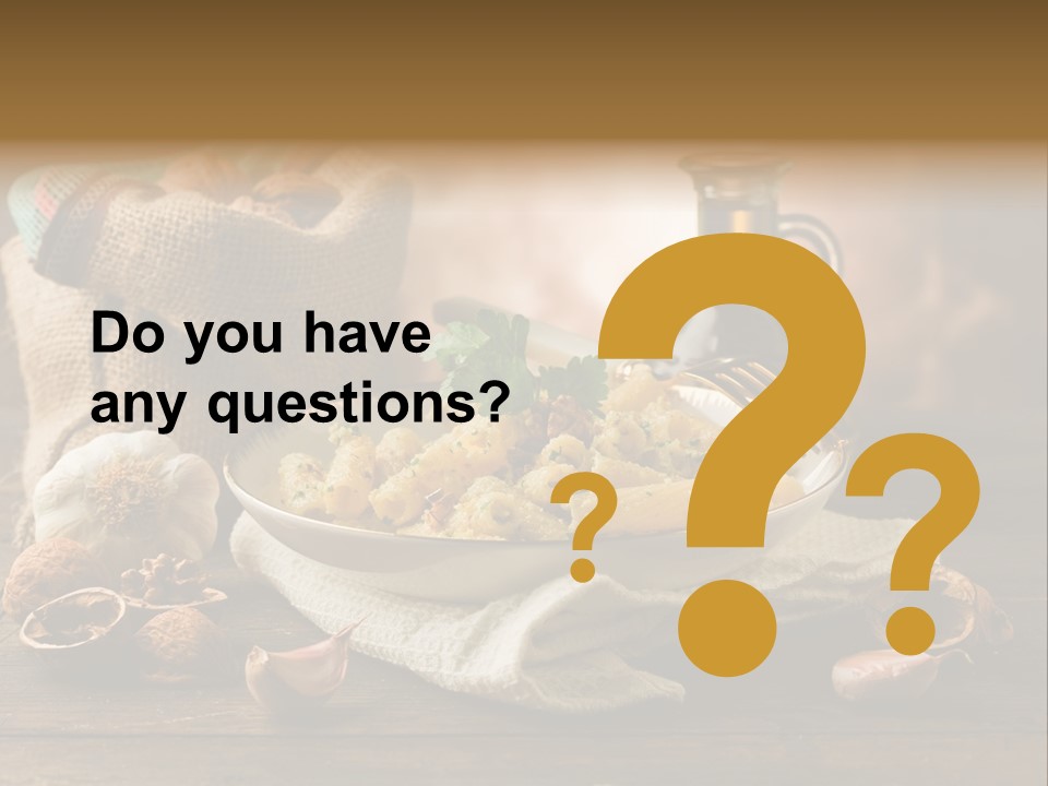 Vegetarian Traditional Cuisine Garlic PowerPoint Template