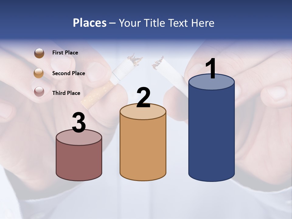 End Smoke Male PowerPoint Template