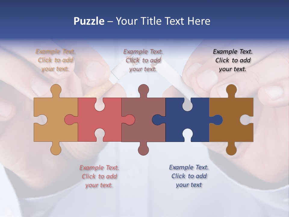 End Smoke Male PowerPoint Template