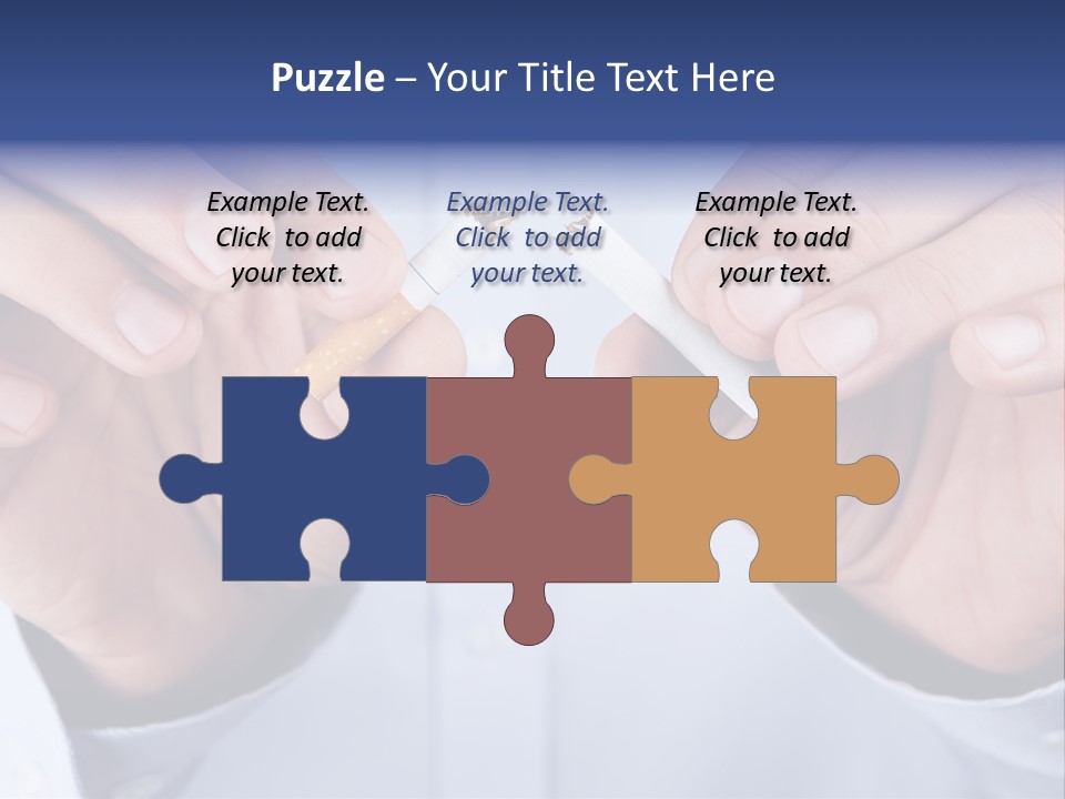 End Smoke Male PowerPoint Template