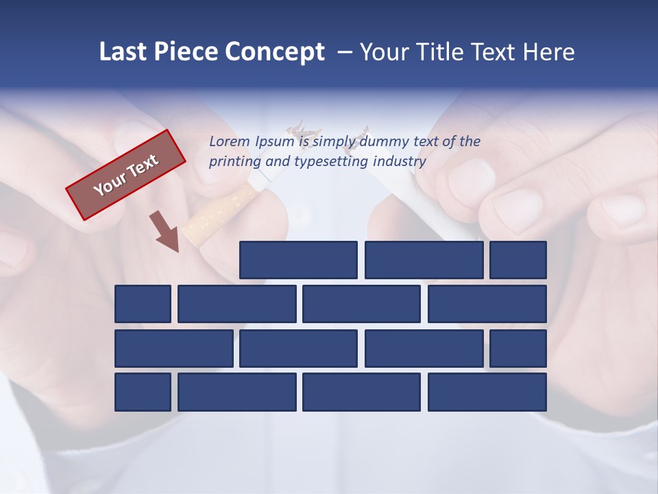 End Smoke Male PowerPoint Template