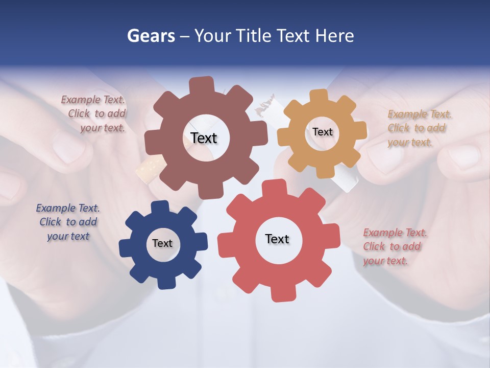 End Smoke Male PowerPoint Template