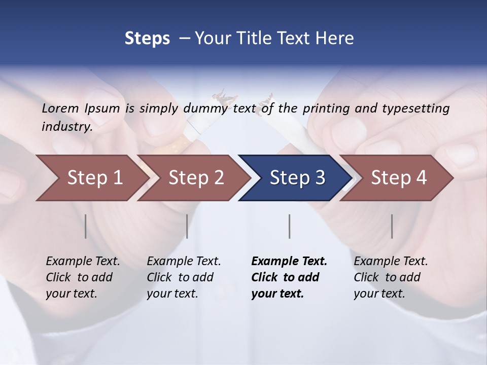 End Smoke Male PowerPoint Template