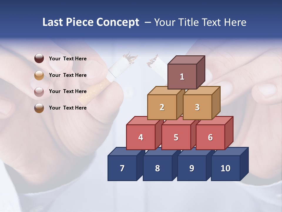 End Smoke Male PowerPoint Template