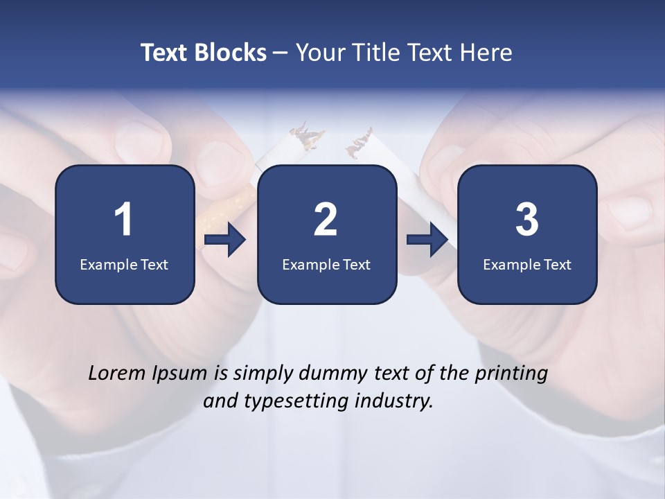 End Smoke Male PowerPoint Template