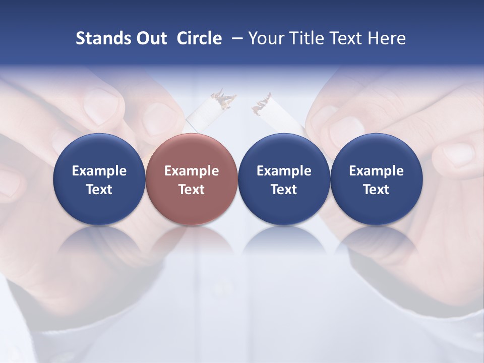 End Smoke Male PowerPoint Template