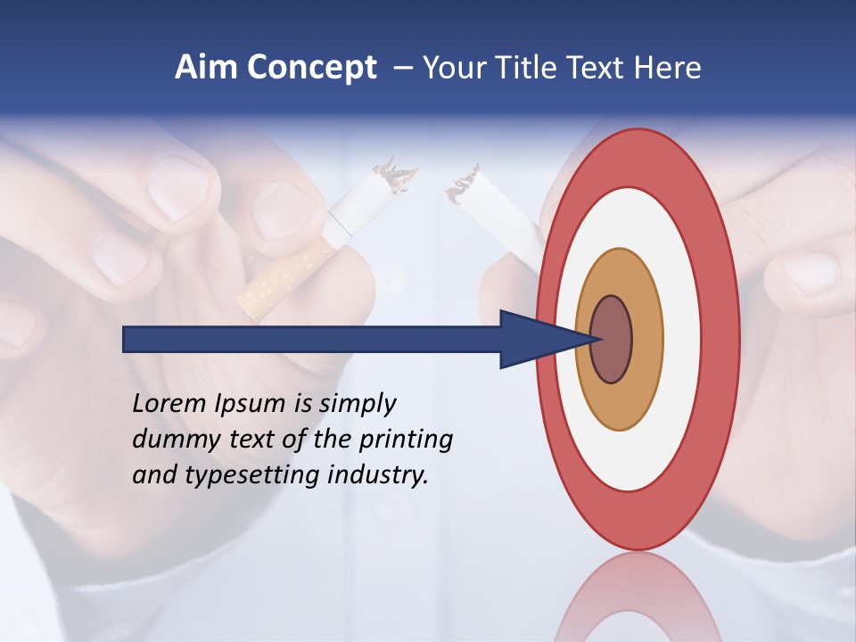 End Smoke Male PowerPoint Template