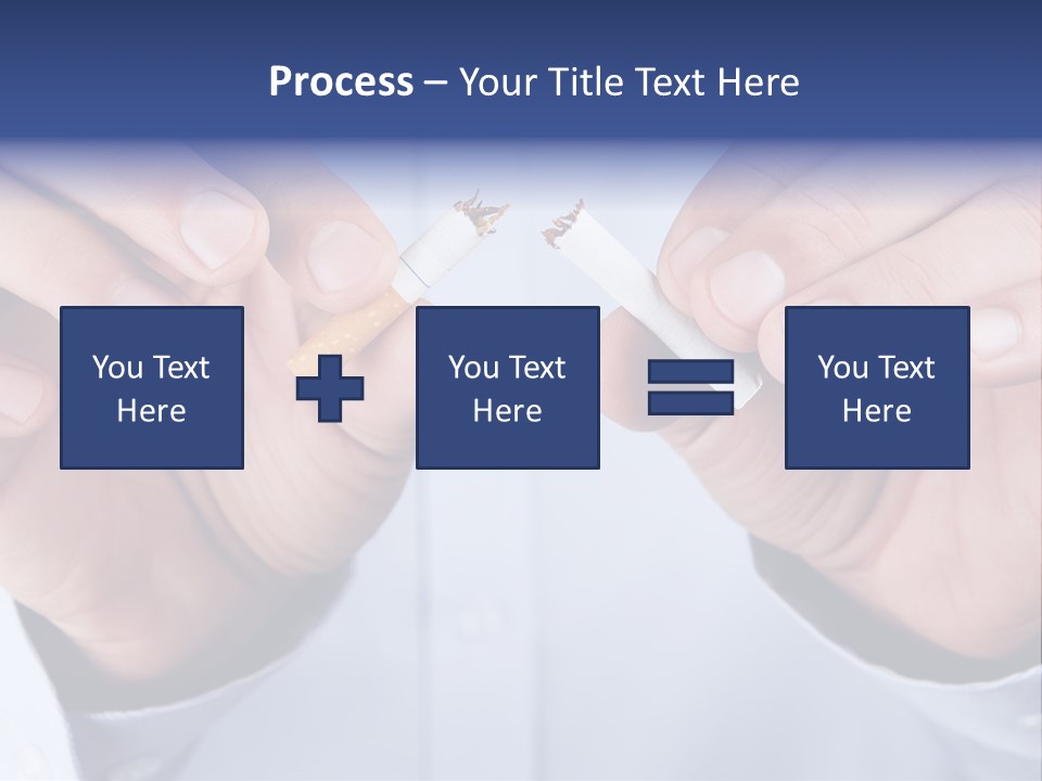 End Smoke Male PowerPoint Template
