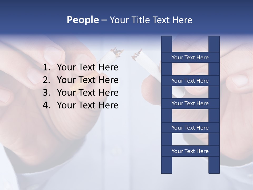 End Smoke Male PowerPoint Template