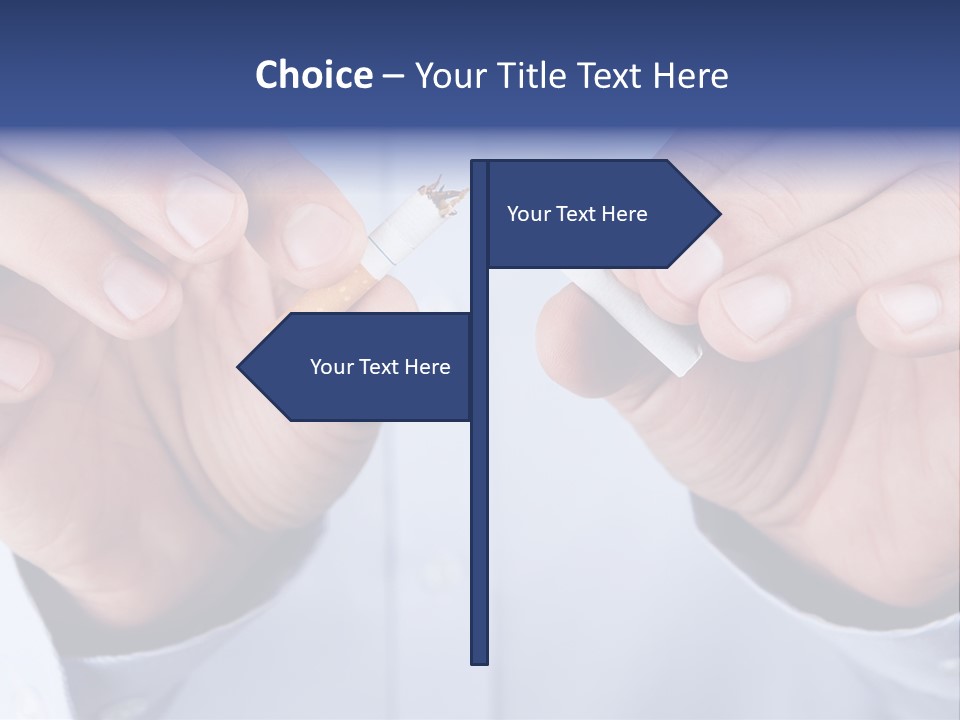 End Smoke Male PowerPoint Template