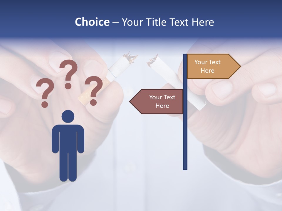 End Smoke Male PowerPoint Template