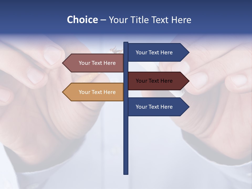 End Smoke Male PowerPoint Template
