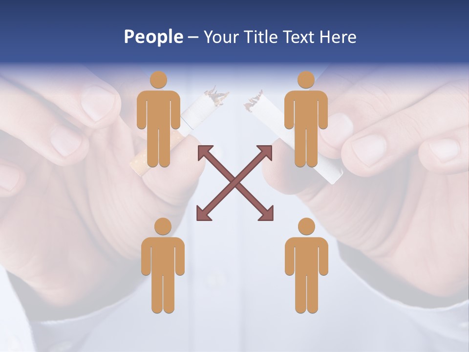 End Smoke Male PowerPoint Template