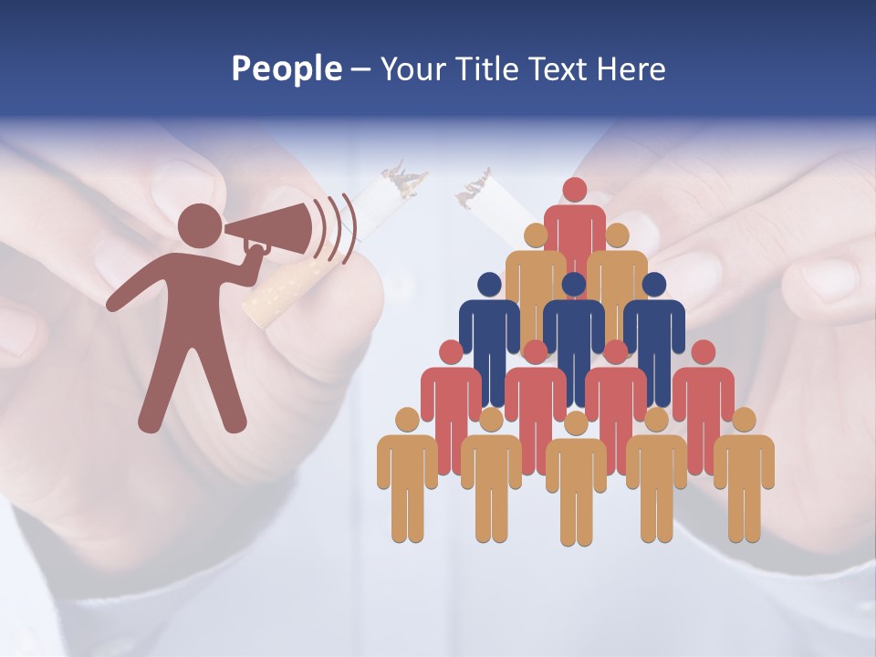 End Smoke Male PowerPoint Template