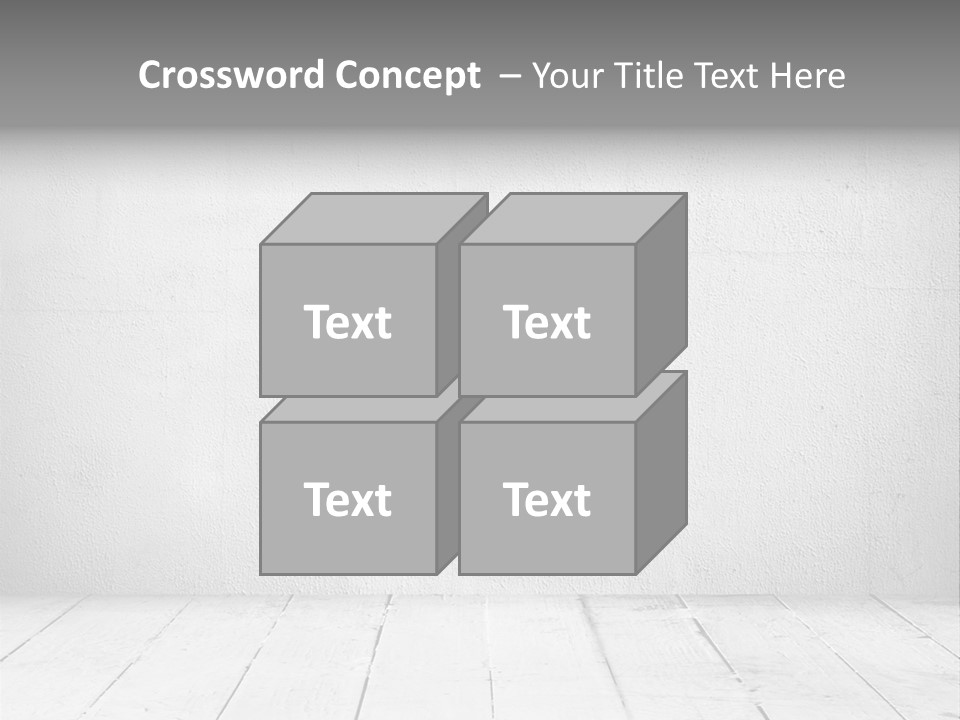 Wall Grey Design PowerPoint Template