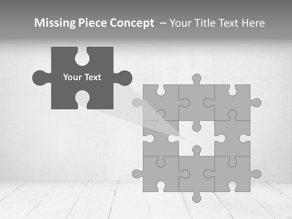 Wall Grey Design PowerPoint Template