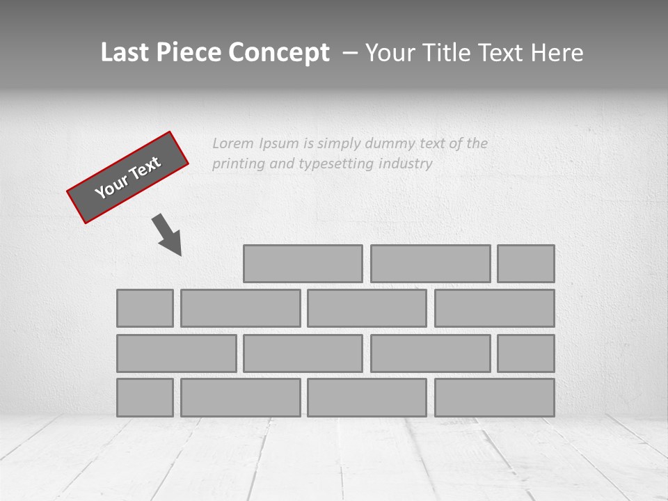 Wall Grey Design PowerPoint Template
