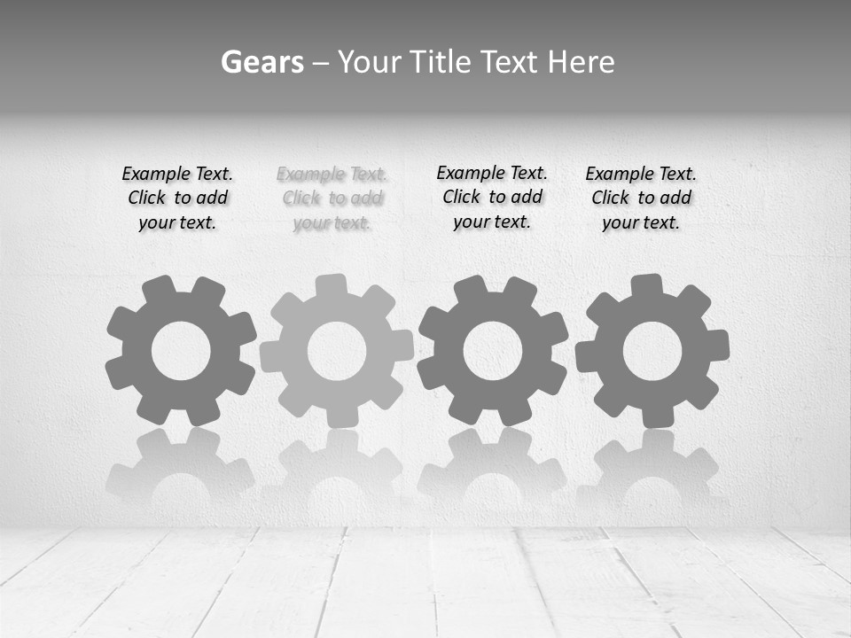 Wall Grey Design PowerPoint Template