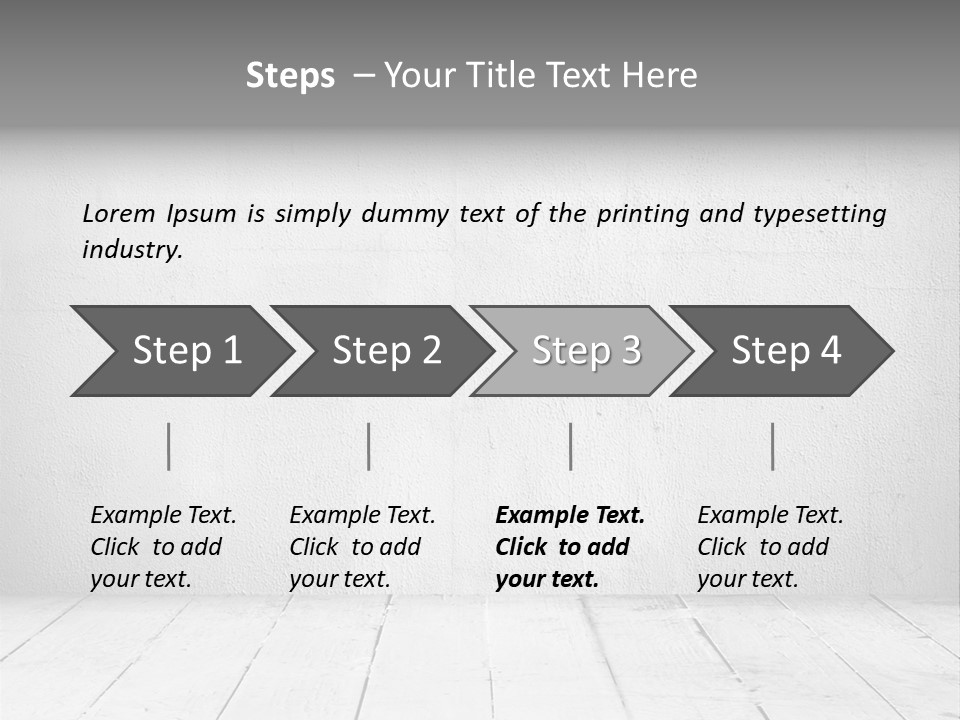 Wall Grey Design PowerPoint Template