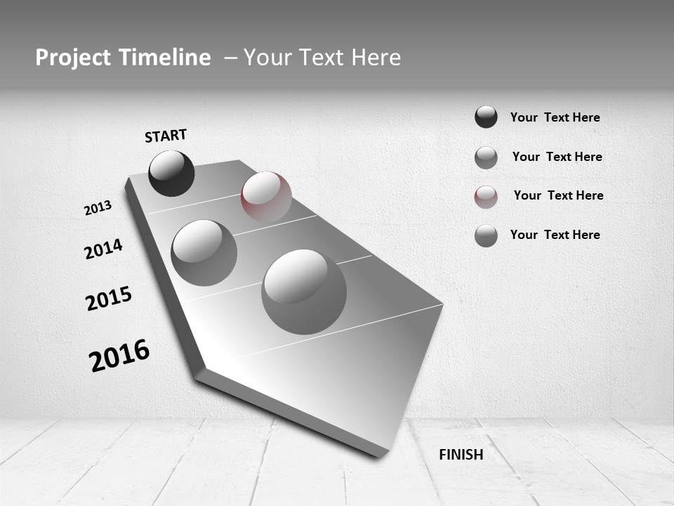 Wall Grey Design PowerPoint Template