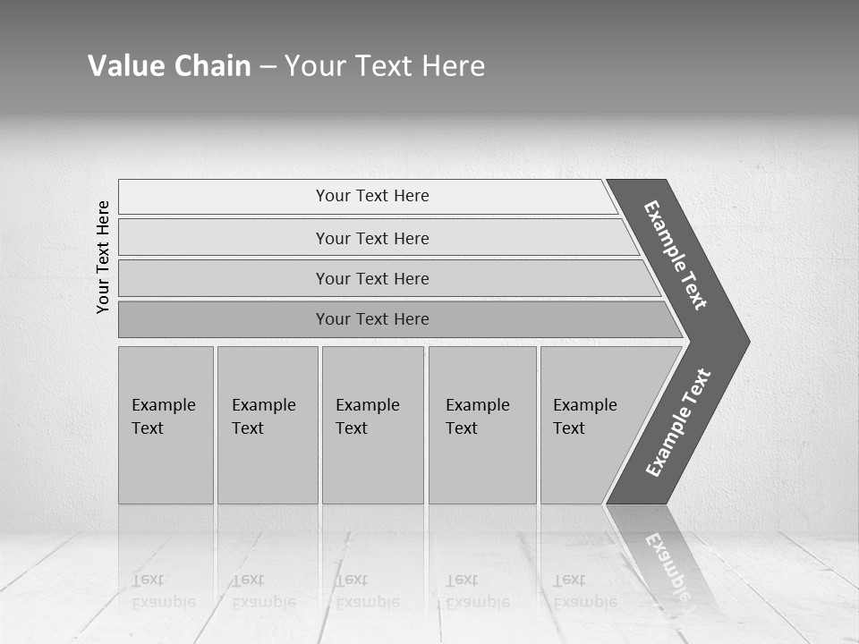 Wall Grey Design PowerPoint Template
