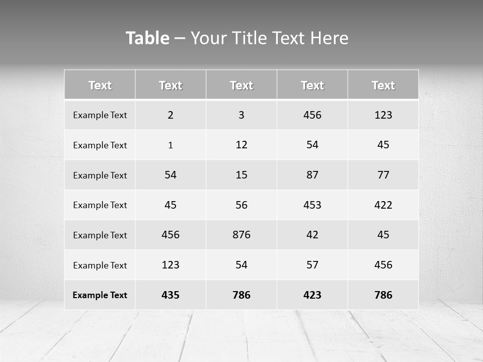 Wall Grey Design PowerPoint Template
