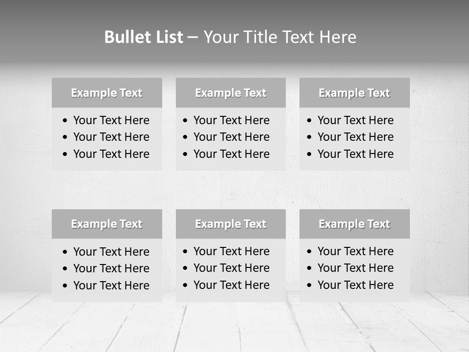 Wall Grey Design PowerPoint Template