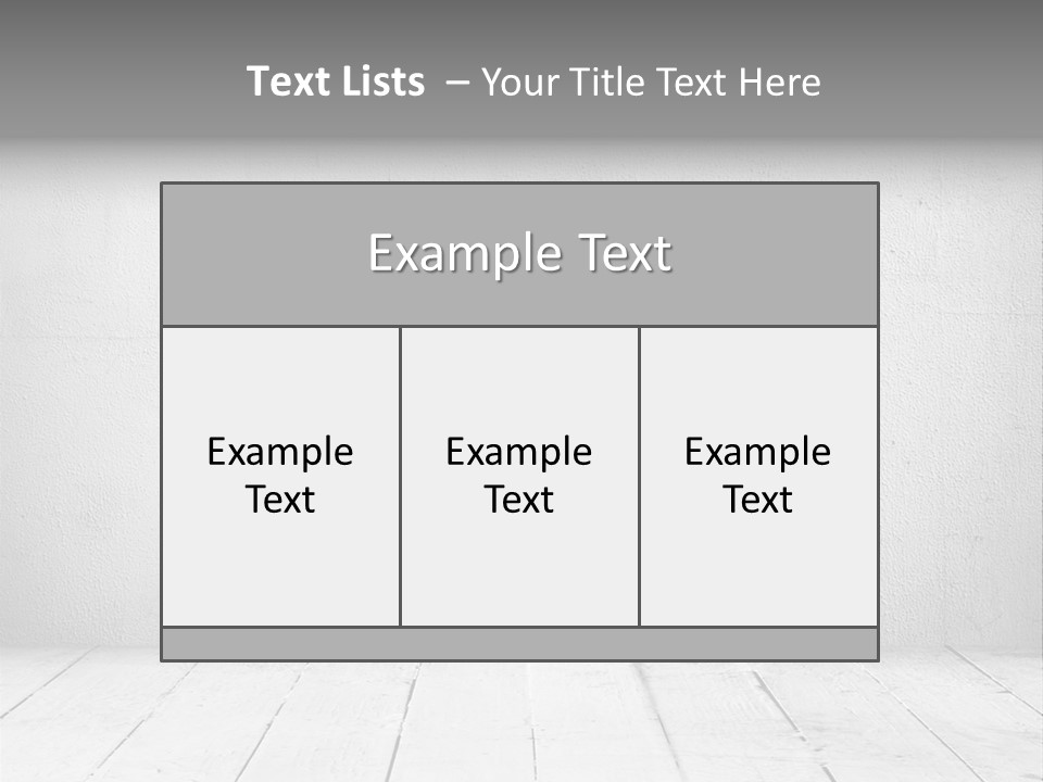 Wall Grey Design PowerPoint Template