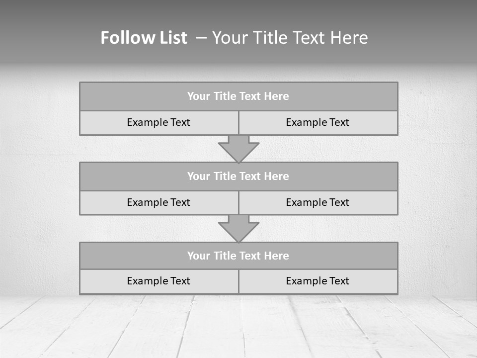 Wall Grey Design PowerPoint Template