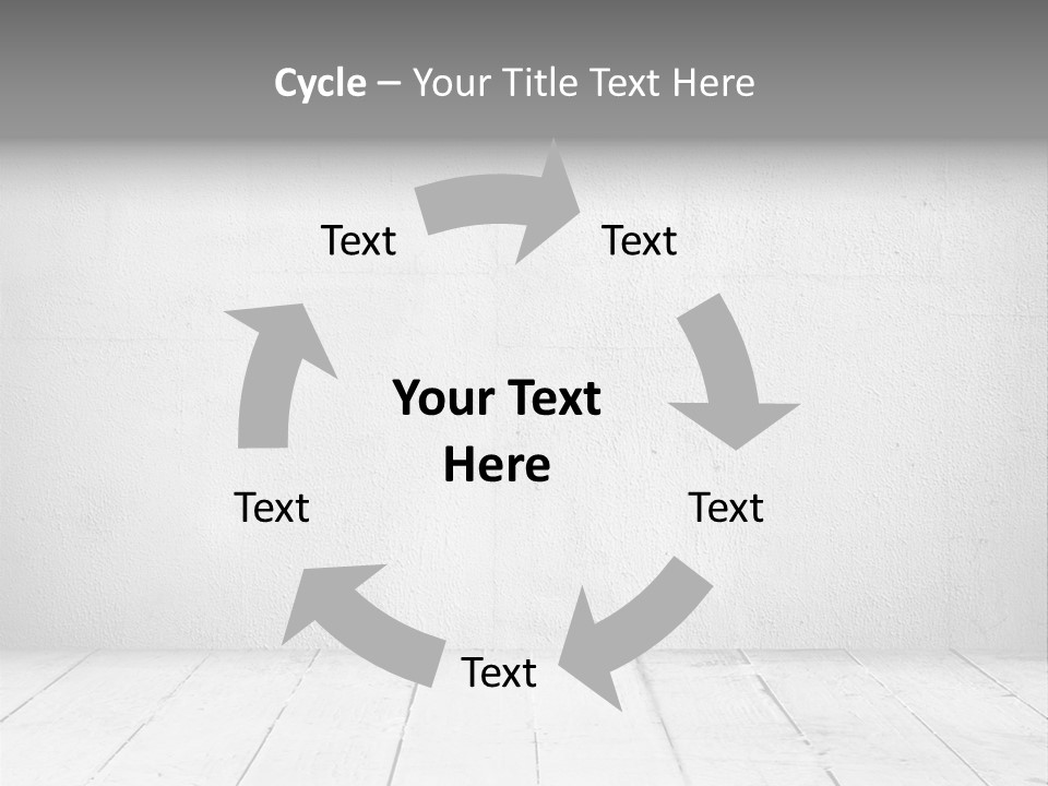 Wall Grey Design PowerPoint Template
