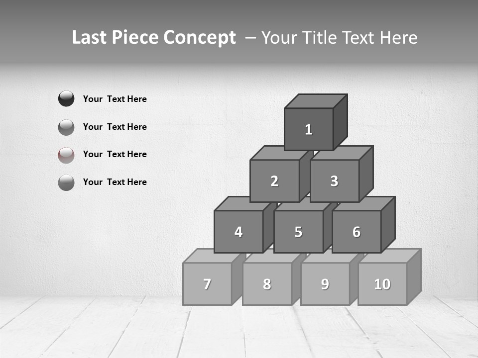 Wall Grey Design PowerPoint Template