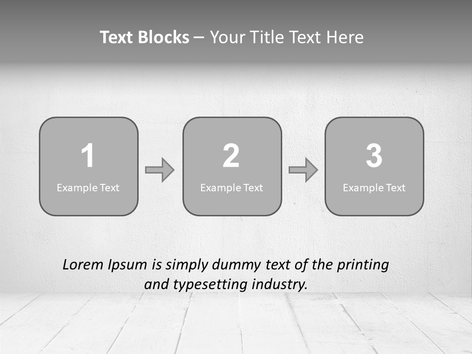 Wall Grey Design PowerPoint Template