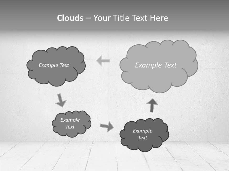 Wall Grey Design PowerPoint Template