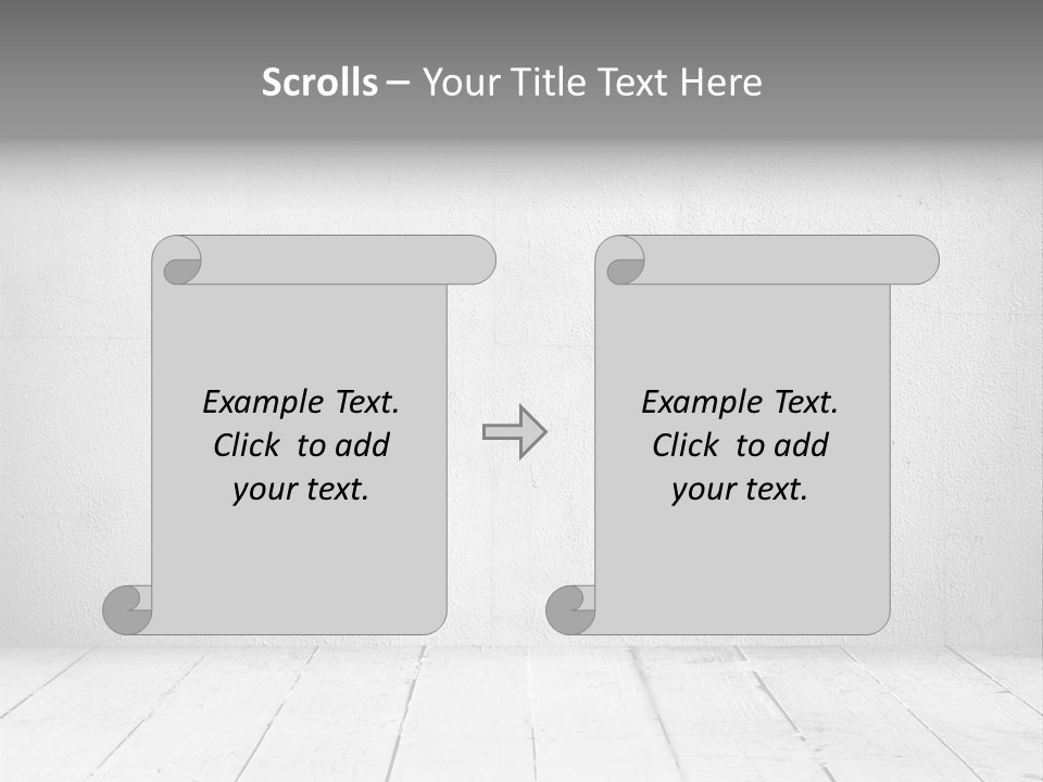 Wall Grey Design PowerPoint Template