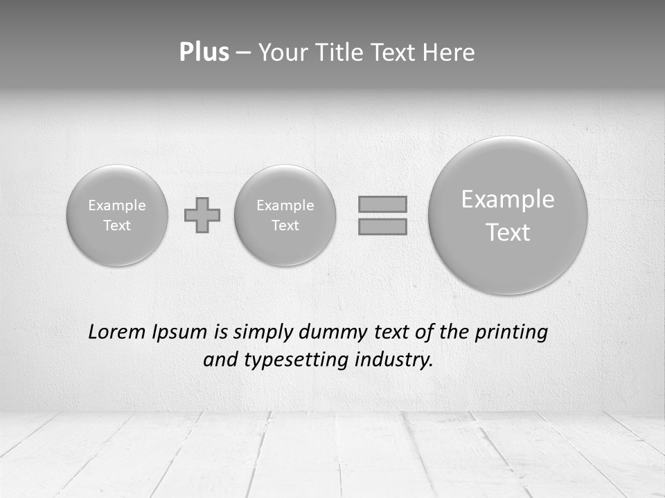 Wall Grey Design PowerPoint Template