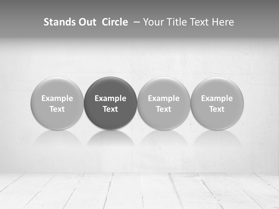 Wall Grey Design PowerPoint Template