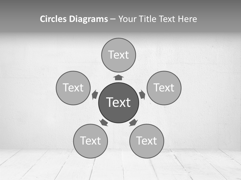 Wall Grey Design PowerPoint Template