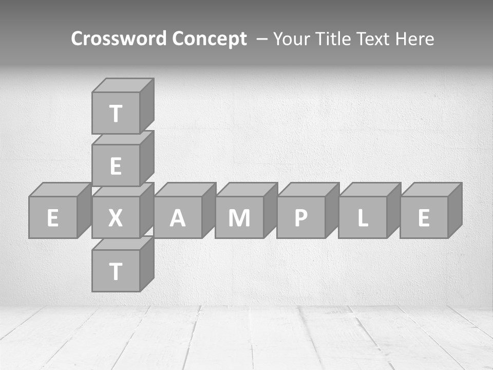 Wall Grey Design PowerPoint Template