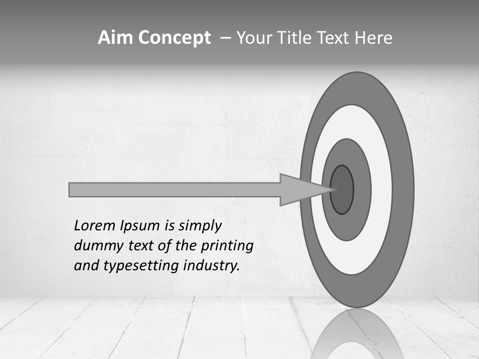 Wall Grey Design PowerPoint Template