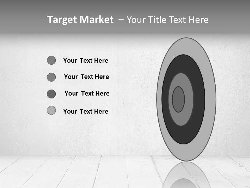 Wall Grey Design PowerPoint Template