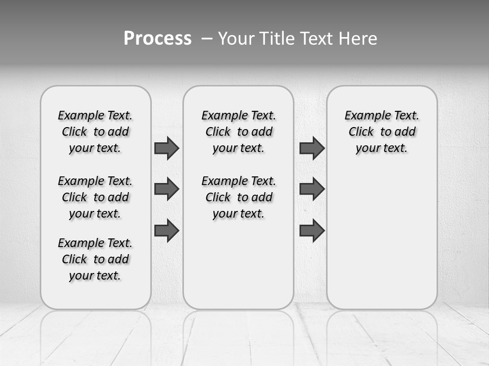 Wall Grey Design PowerPoint Template