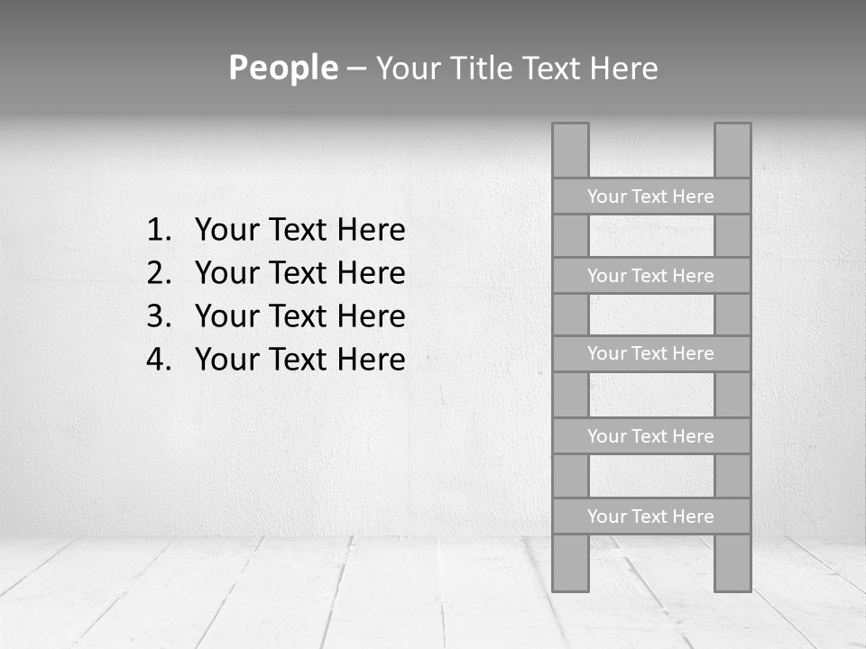Wall Grey Design PowerPoint Template