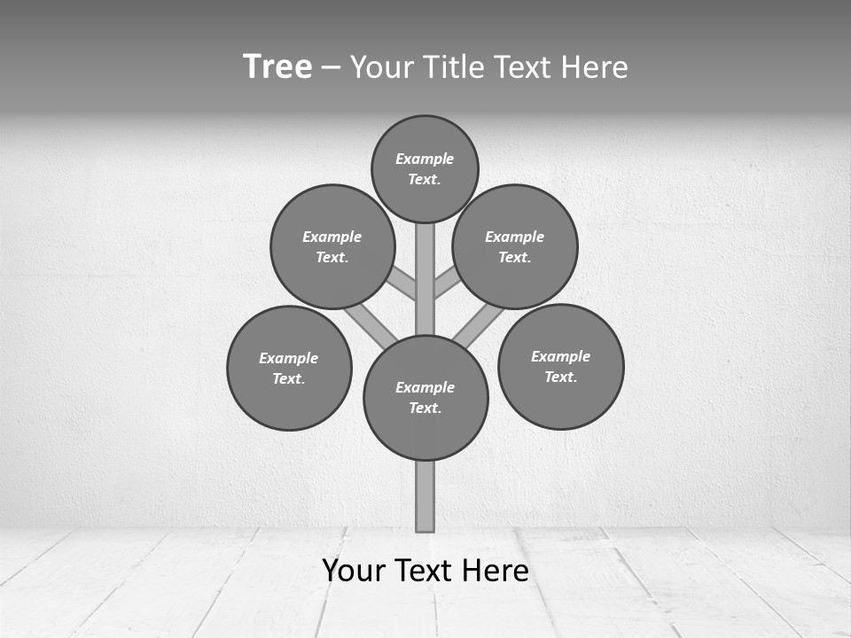 Wall Grey Design PowerPoint Template