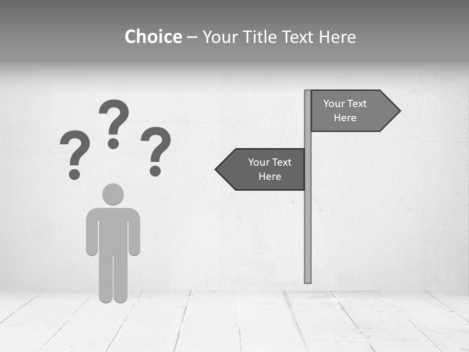 Wall Grey Design PowerPoint Template